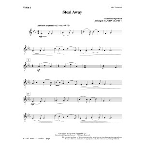 Steal Away - Violin 1