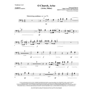 O Church, Arise (Arise, Shine) - Trombone 1 & 2