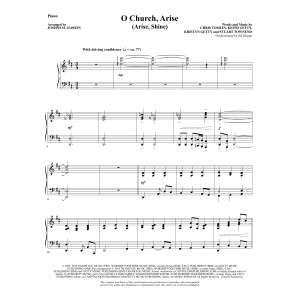 O Church, Arise (Arise, Shine) - Piano