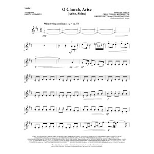 O Church, Arise (Arise, Shine) - Violin 1