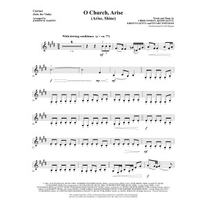 O Church, Arise (Arise, Shine) - Clarinet (sub. Viola)