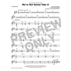 We're Not Gonna Take It - Synthesizer