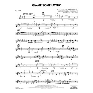 Gimme Some Lovin' - Alto Sax 1