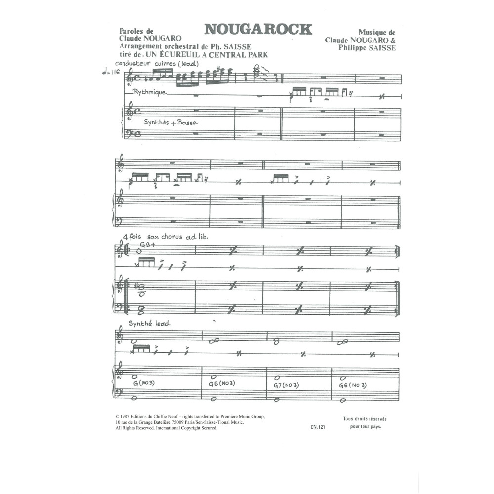 Nougarock (from "Un Ecureuil A Central Park")