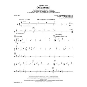 Oklahoma! (Medley) (arr. John Leavitt) - Drum Set