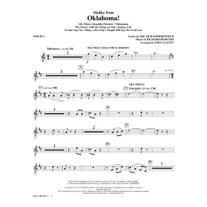 Oklahoma! (Medley) (arr. John Leavitt) - Violin 1