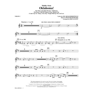 Oklahoma! (Medley) (arr. John Leavitt) - Violin 2