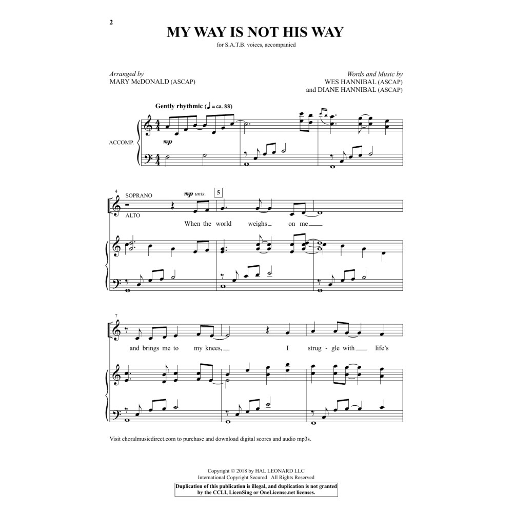 My Way Is Not His Way
