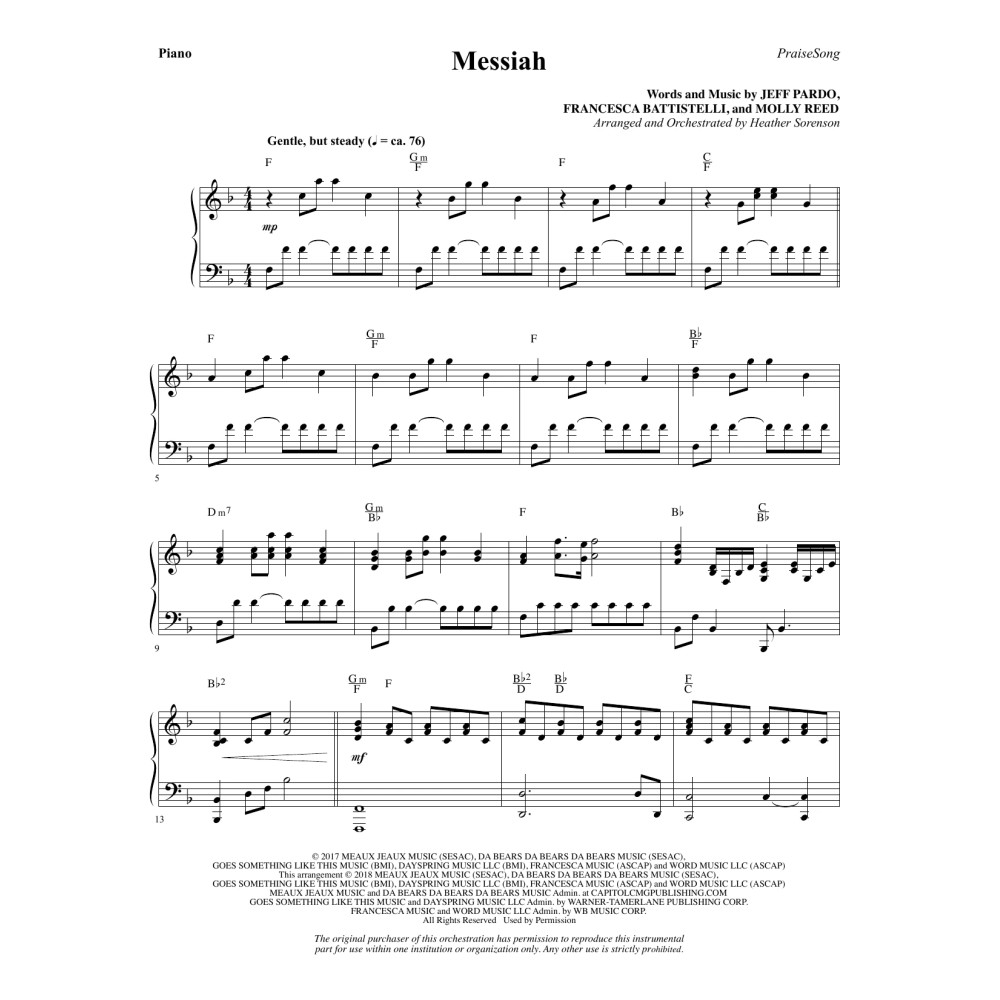 Messiah - Piano