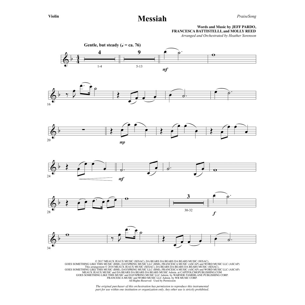 Messiah - Violin