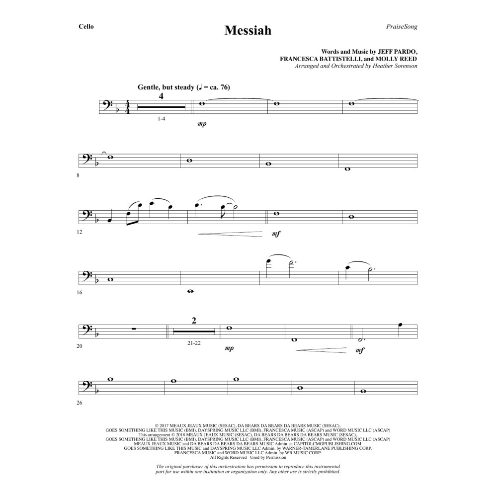 Messiah - Cello