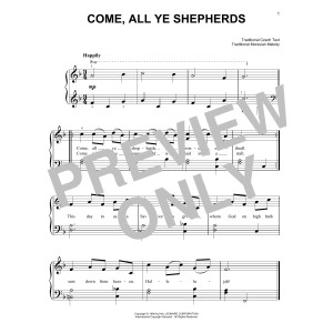 Come, All Ye Shepherds