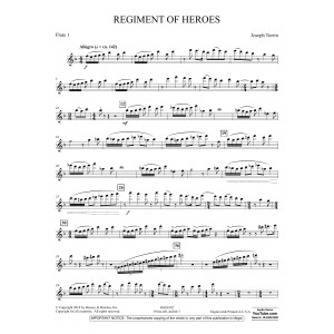 Regiment Of Heroes Windependence Artist Level - Flute 1