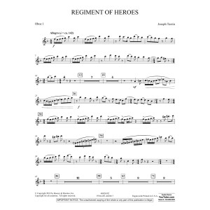 Regiment Of Heroes Windependence Artist Level - Oboe 1