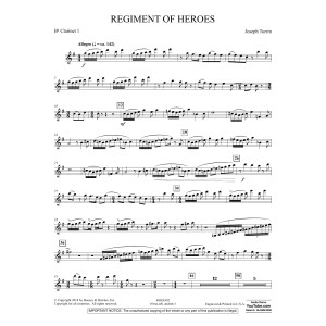 Regiment Of Heroes Windependence Artist Level - Bb Clarinet 1