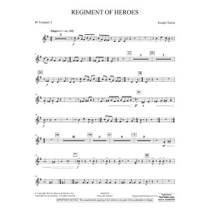 Regiment Of Heroes Windependence Artist Level - Bb Trumpet 3