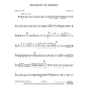Regiment Of Heroes Windependence Artist Level - Euphonium in Bass Clef