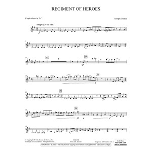 Regiment Of Heroes Windependence Artist Level - Euphonium in Treble Clef