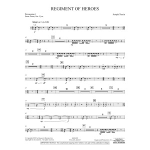 Regiment Of Heroes Windependence Artist Level - Percussion 1