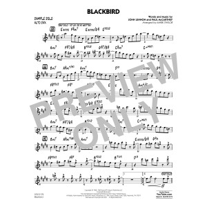 Blackbird - Alto Sax Sample Solo