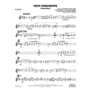 How Insensitive (Insensatez) - Alto Sax 1