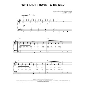 Why Did It Have To Be Me? (from Mamma Mia! Here We Go Again)