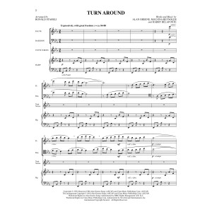 Turn Around (arr. Ronald Staheli) - Score