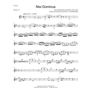 Nisi Dominus - Violin 1
