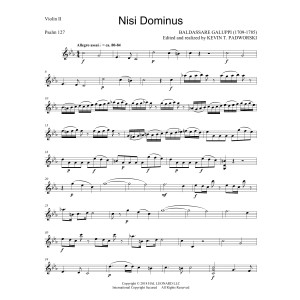 Nisi Dominus - Violin 2