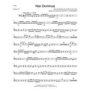 Nisi Dominus - Cello