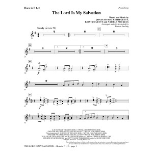 The Lord Is My Salvation - F Horn 1 & 2