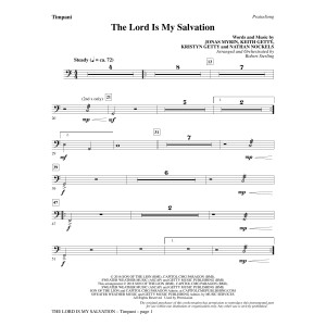 The Lord Is My Salvation - Timpani