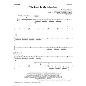 The Lord Is My Salvation - Percussion
