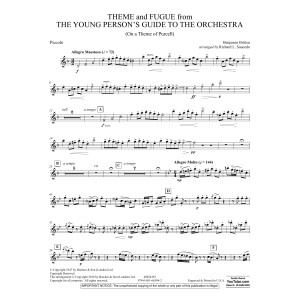 Theme and Fugue from The Young Person's Guide to the Orchestra - Piccolo