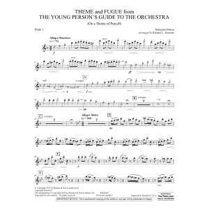 Theme and Fugue from The Young Person's Guide to the Orchestra - Flute 1