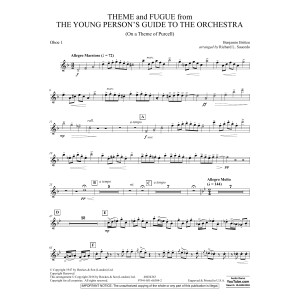 Theme and Fugue from The Young Person's Guide to the Orchestra - Oboe 1