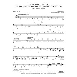 Theme and Fugue from The Young Person's Guide to the Orchestra - Bb Bass Clarinet