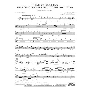 Theme and Fugue from The Young Person's Guide to the Orchestra - Eb Alto Saxophone 1