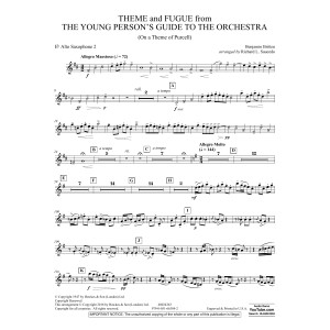 Theme and Fugue from The Young Person's Guide to the Orchestra - Eb Alto Saxophone 2