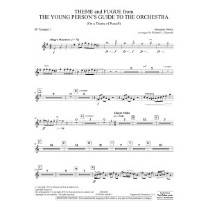 Theme and Fugue from The Young Person's Guide to the Orchestra - Bb Trumpet 1