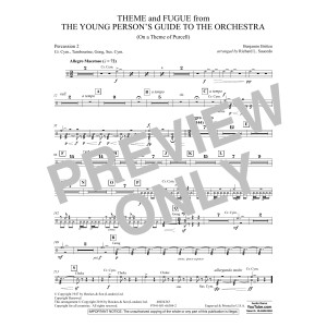 Theme and Fugue from The Young Person's Guide to the Orchestra - Percussion 2