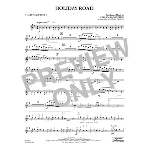 Holiday Road (from National Lampoon's Vacation) (arr. Michael Brown) - Eb Alto Saxophone 2
