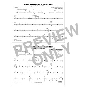 Music from Black Panther (arr. Matt Conaway) - Cymbals