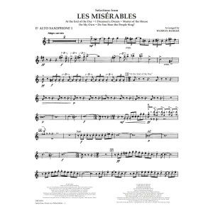 Selections from Les Misérables (arr. Warren Barker) - Eb Alto Saxophone 1