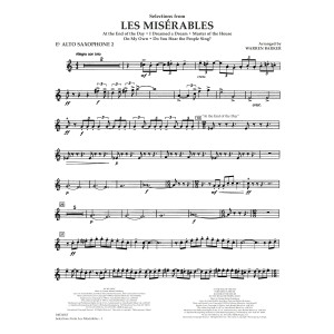 Selections from Les Misérables (arr. Warren Barker) - Eb Alto Saxophone 2