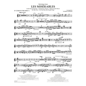 Selections from Les Misérables (arr. Warren Barker) - Bb Cornet/Trumpet 1
