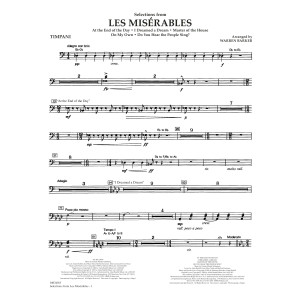 Selections from Les Misérables (arr. Warren Barker) - Timpani