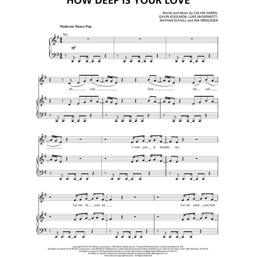 How Deep Is Your Love
