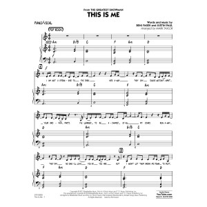 This Is Me (from The Greatest Showman) (arr. Mark Taylor) - Piano/Vocal