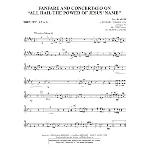 Fanfare And Concertato on "All Hail the Power of Jesus' Name" - Bb Trumpet 1,2